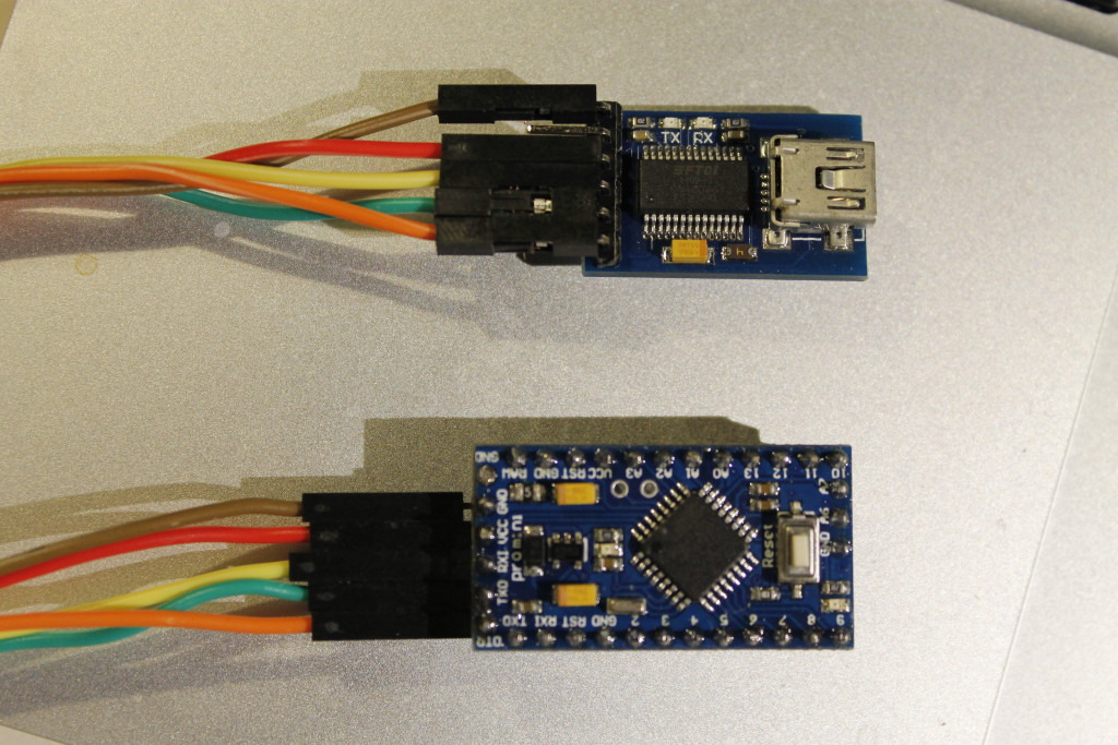 enhed Horn rysten Programming Arduino Mini Pro with FTDI USB-to-TTL serial converter -  dejaWorks